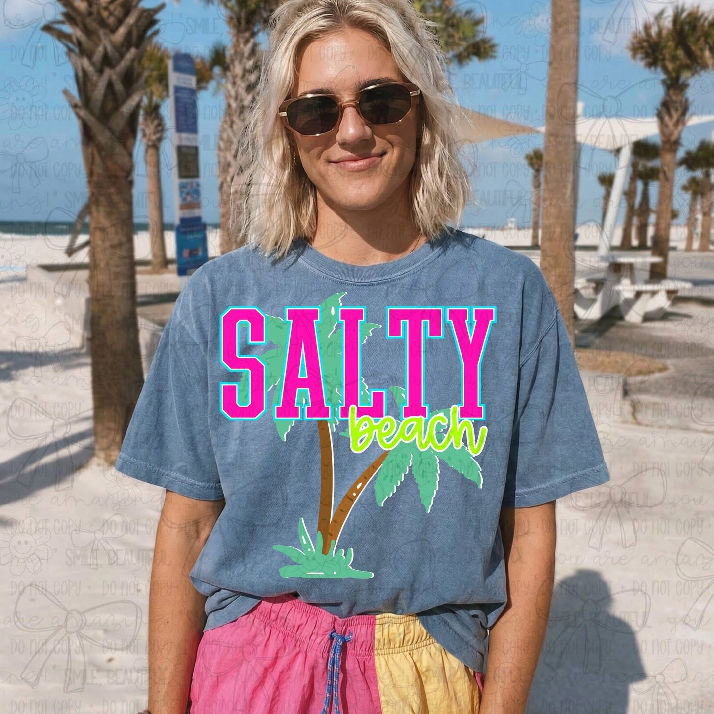 Salty beach