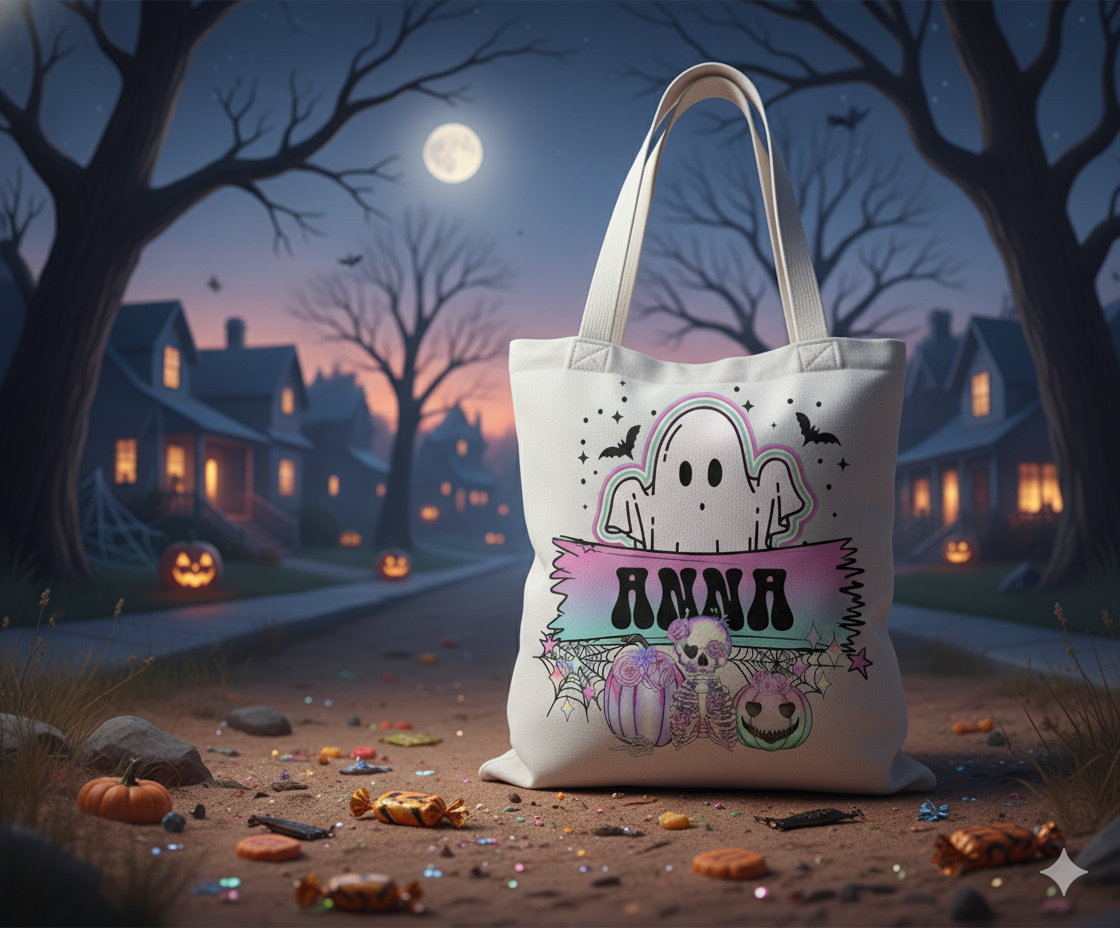 Canvas Trick or Treat Bags – Halloween Collection 🎃🌵