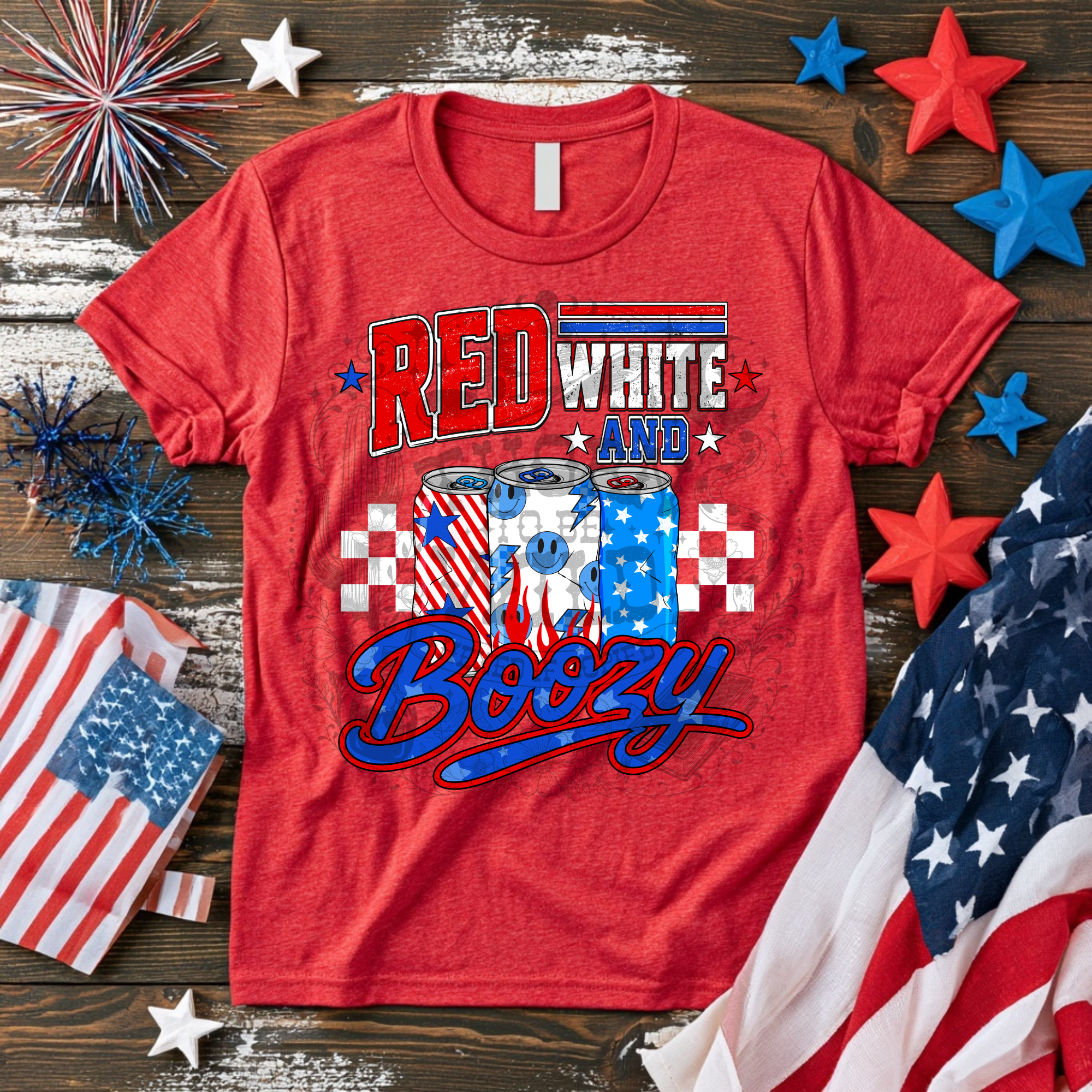 Red White Boozy - DTF Transfer