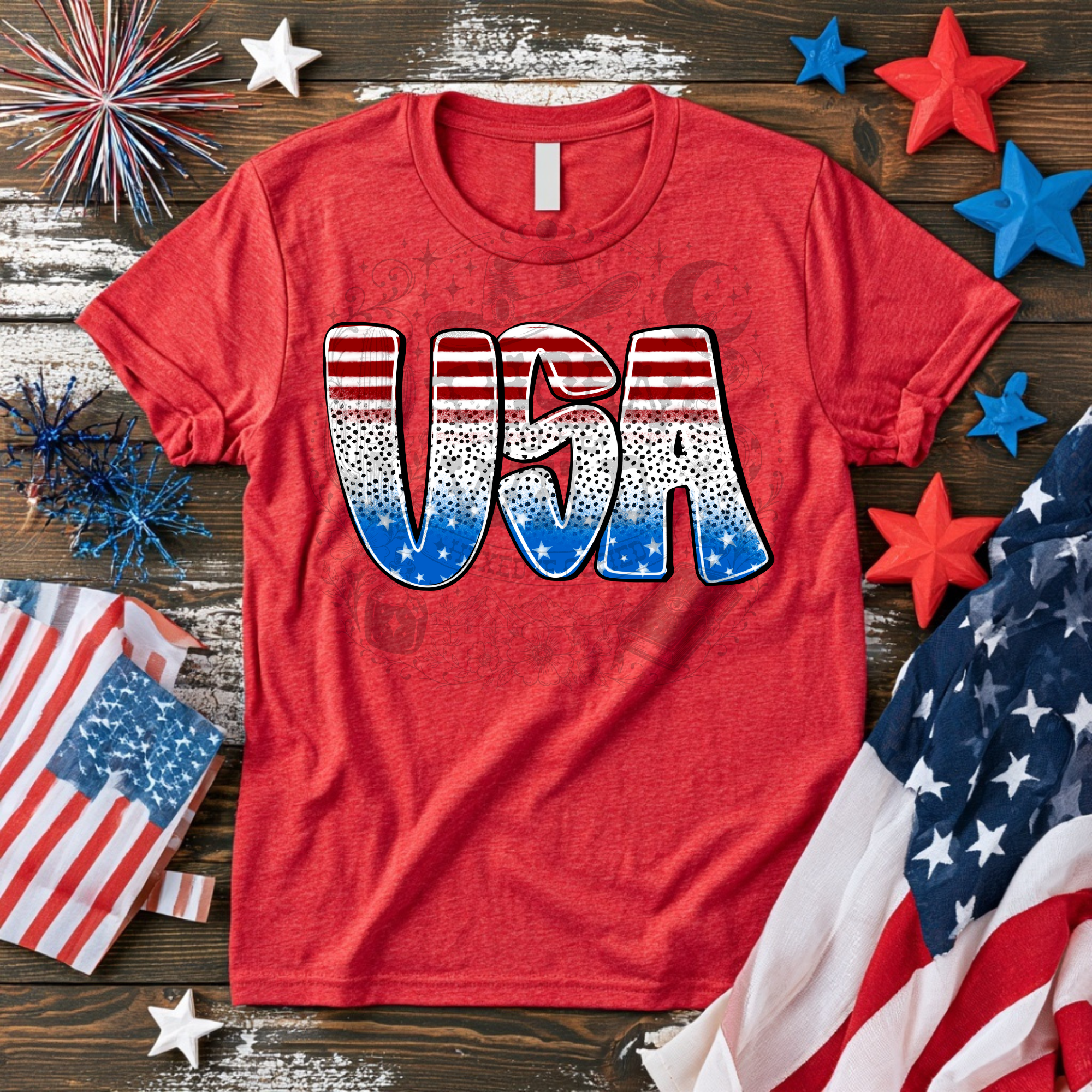 Sparkle Dot USA - DTF Transfer